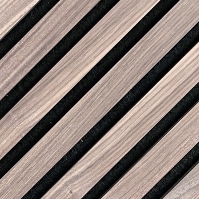 High-quality & sustainable Scandinavian inspired American Black Walnut noise reducing acoustic wood slat wall and ceiling panels from aura + form.