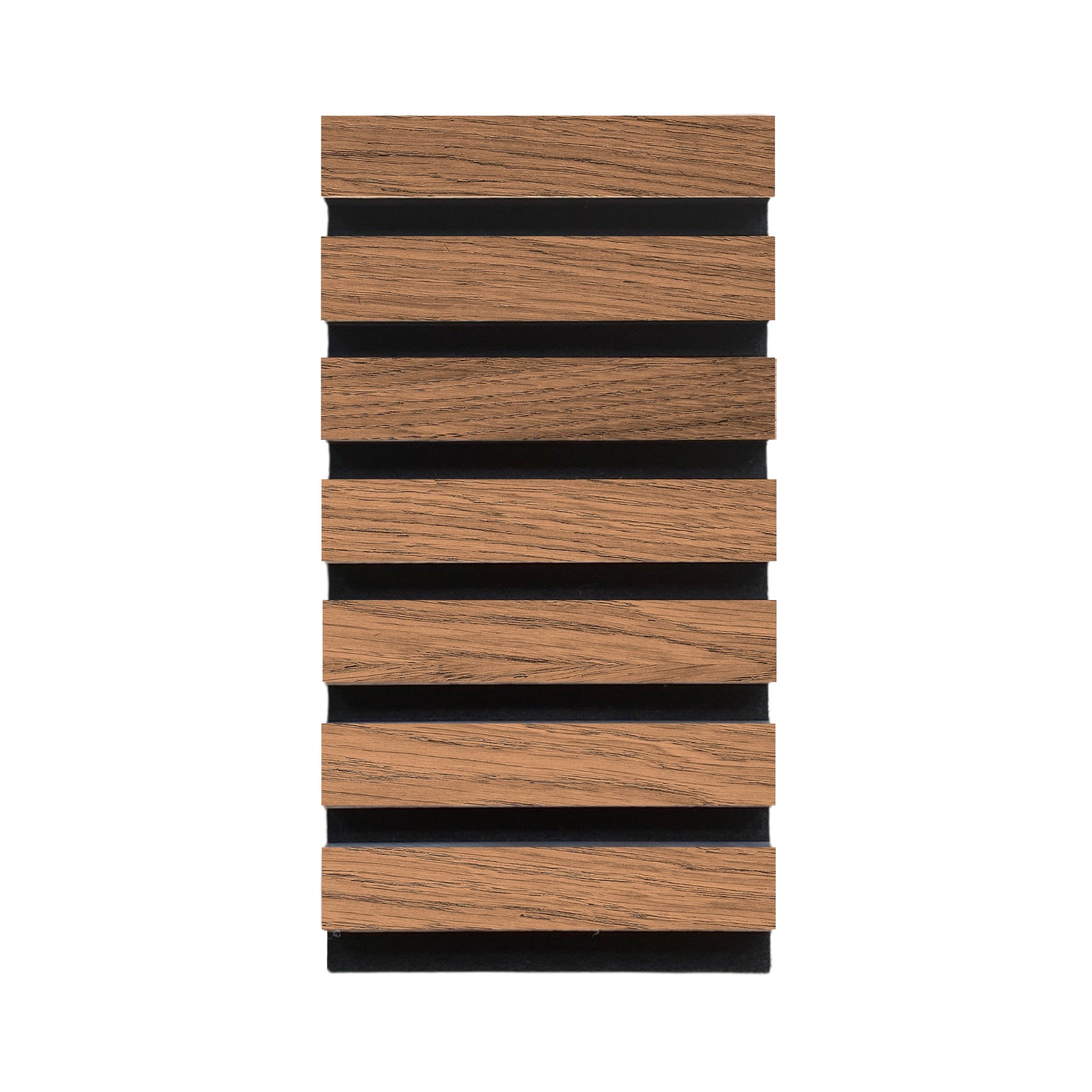 High-quality &amp; sustainable Scandinavian inspired European White Oak noise reducing acoustic wood slat wall and ceiling panel sample from aura + form.