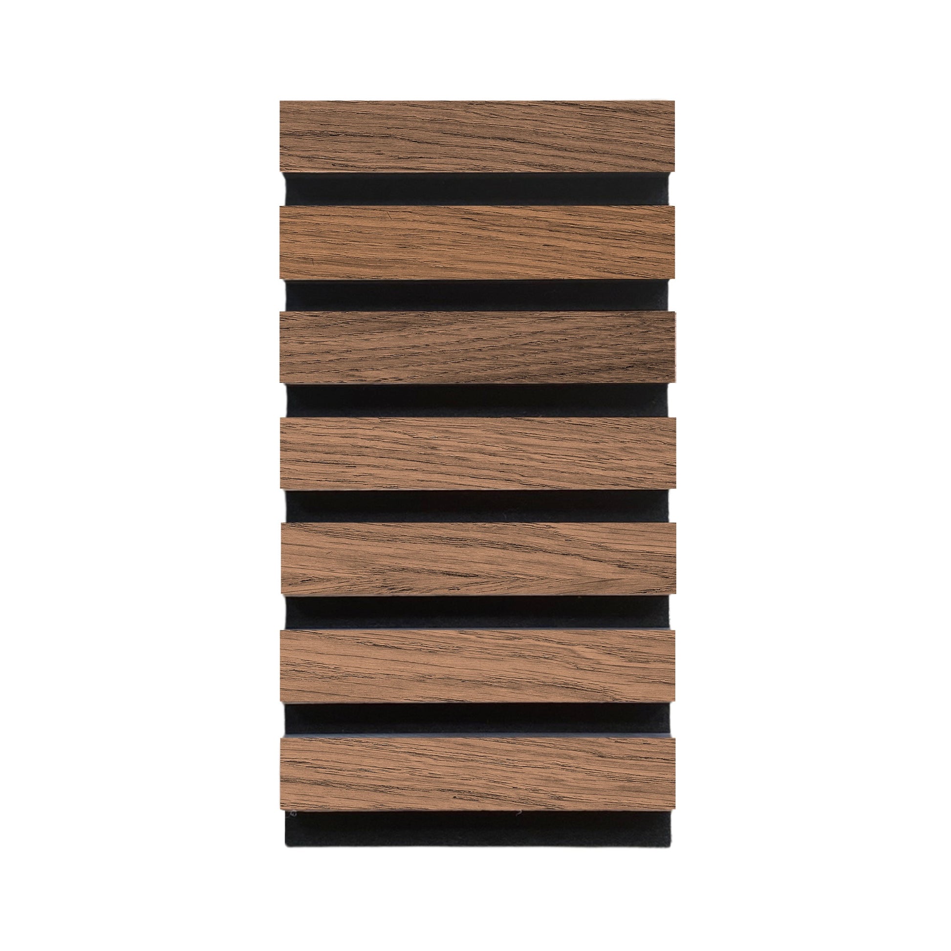 High-quality & sustainable Scandinavian inspired European White Oak noise reducing acoustic wood slat wall and ceiling panel sample from aura + form.