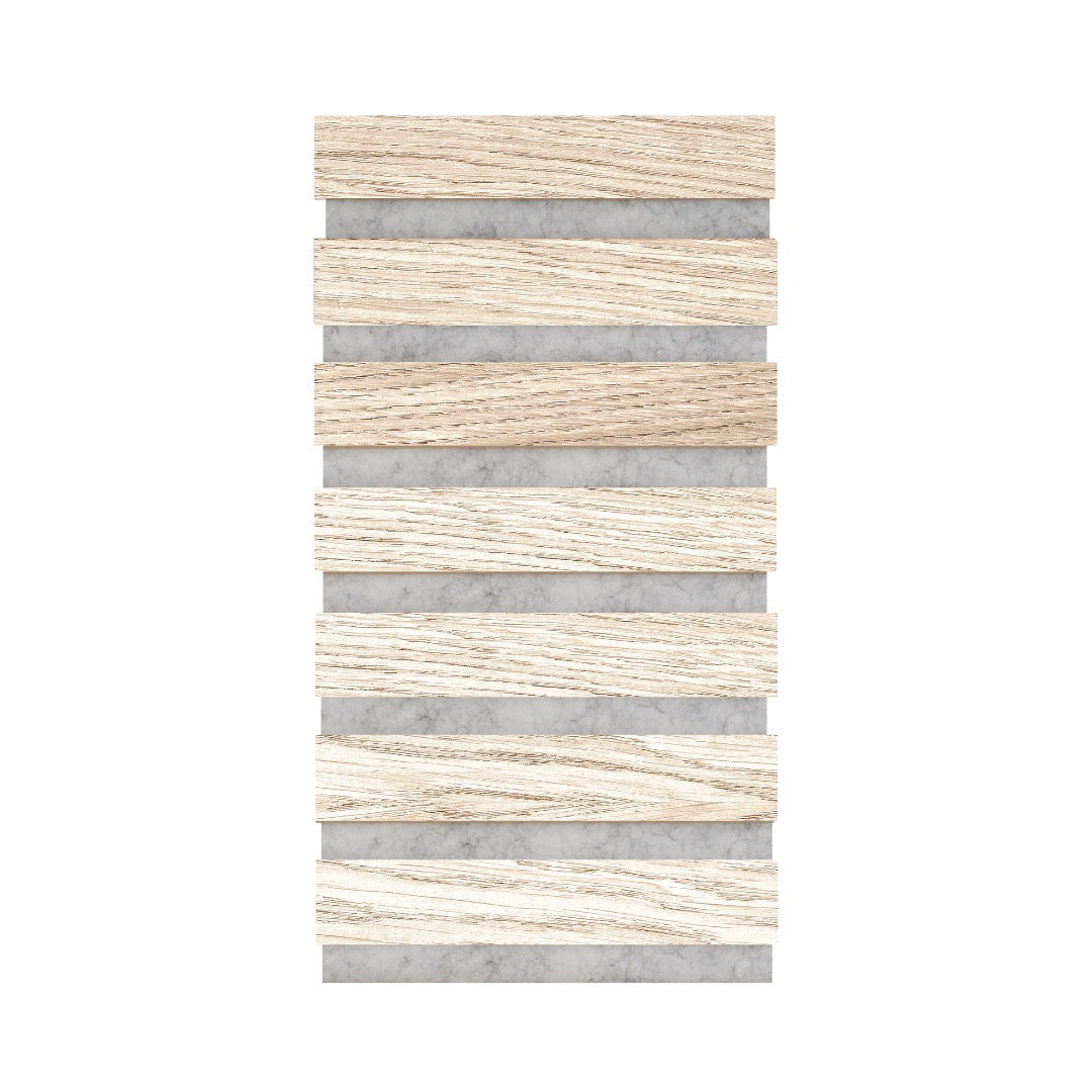 High-quality &amp; sustainable Scandinavian inspired European White Oak noise reducing acoustic wood slat wall and ceiling panel sample from aura + form.