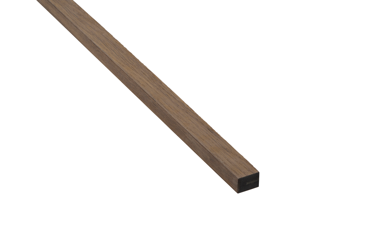 High-quality & sustainable Scandinavian inspired European Smoked Oak noise reducing acoustic wood slat wall and ceiling panel finishing slat from aura + form.